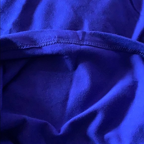 Blue Short Sleeve Classic Midi Dress - Picture 6 of 9